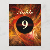 Firestorm Tischnummer Postkarte (Vorderseite)