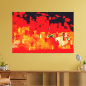 Firetown von Maxwell Kerr Leinwanddruck (Insitu (Wohnzimmer))