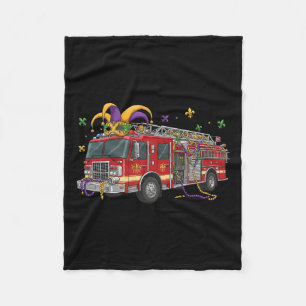Firetruck Alligator Crocodile Mardi Gras Boys Mens Fleecedecke