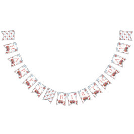 Firetruck Birthday Party Banner