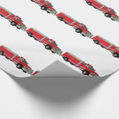 Firetruck Geschenkpapier (Ecke)