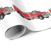 Firetruck Geschenkpapier (Rolleneckpunkt)