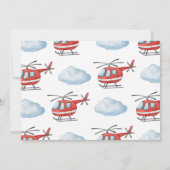 Firetruck Photo Thank You Card Einladung (Rückseite)