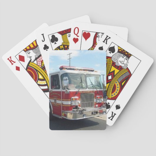 FIRETRUCK PLAYCARDS SPIELKARTEN (Rückseite)