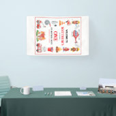 Firetrucks Boy 1st Birthday | Cute Little party Banner (Messe)