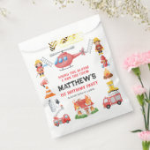 Firetrucks Boy 1st Birthday | Cute Little party Geschenktütchen (Versiegelt)