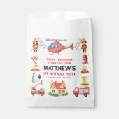 Firetrucks Boy 1st Birthday | Cute Little party Geschenktütchen (Vorderseite)