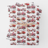 Firetrucks Geschenkpapier Set (Beispiel)