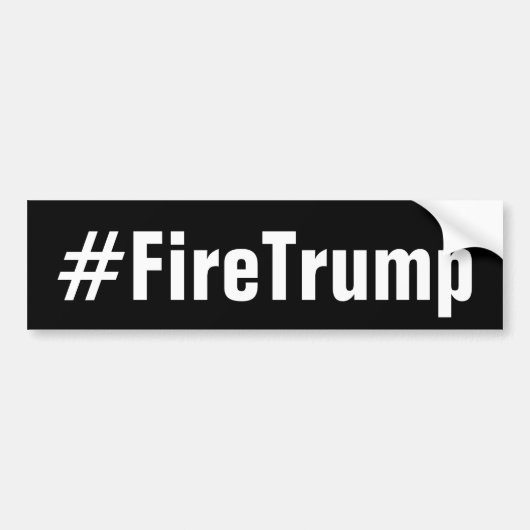 FireTrump Feuer Donald Trump Autoaufkleber (Vorne)