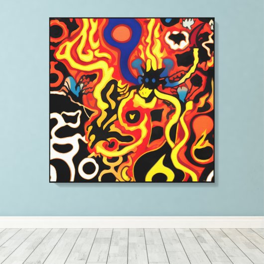 Firewall Leinwanddruck (Insitu (Holzboden))