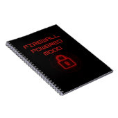 Firewall-Mood-Cybersicherheit-Design Notizblock (Rechte Seite)