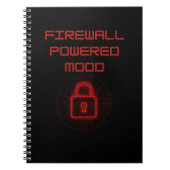 Firewall-Mood-Cybersicherheit-Design Notizblock (Vorderseite)