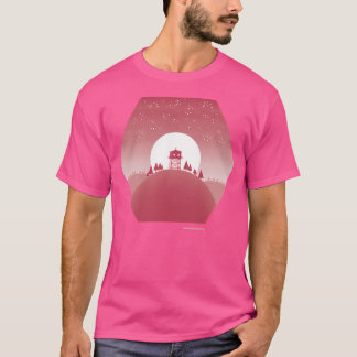 Firewatch Illustration Baseball Sleeve T-Shirt