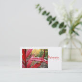 Fireweed im Fall Visitenkarte (Stehend Vorderseite)