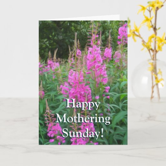 Fireweed Karte (Gelbe Blume)