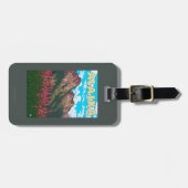 Fireweed mit GebirgsVintagem Reise-Plakat Gepäckanhänger (Vorderseite horizontal)