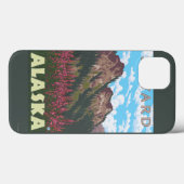 Fireweed & Mountains - Seward, Alaska Case-Mate iPhone Hülle (Rückseite (Horizontal))