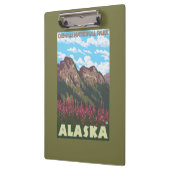 Fireweed u. Berge - Denali Nationalpark, Klemmbrett (Links)