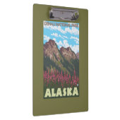 Fireweed u. Berge - Denali Nationalpark, Klemmbrett (Rechts)