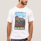 Fireweed u. Berge - Ketchikan, Alaska T-Shirt (Vorderseite)