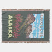 Fireweed u. Berge - Latouche, Alaska Decke (Vorderseite)