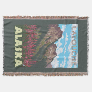 Fireweed u. Berge - Latouche, Alaska Decke