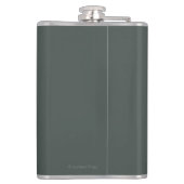 Fireweed u. Berge - Latouche, Alaska Flachmann (Rückseite)