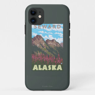 Fireweed u. Berge - Seward, Alaska Case-Mate iPhone Hülle
