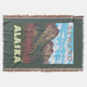 Fireweed u. Berge - Seward, Alaska Decke (Vorderseite)