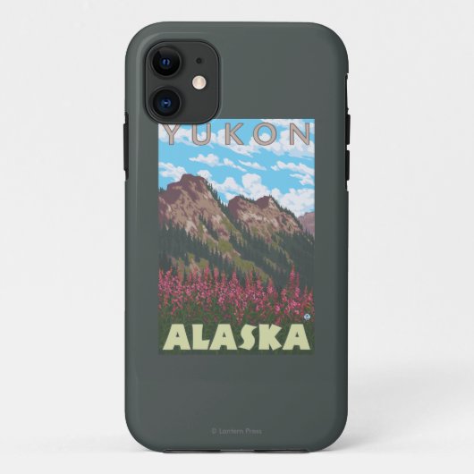 Fireweed u. Berge - Yukon, Alaska Case-Mate iPhone Hülle (Rückseite)