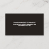 Firewood Business Card Visitenkarte (Rückseite)