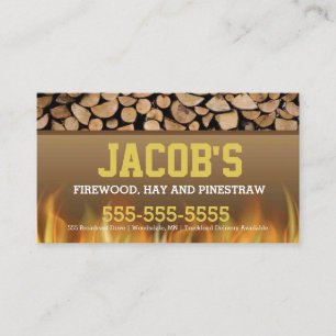 Firewood Business Card Visitenkarte