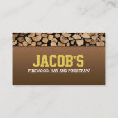 Firewood Business Card Visitenkarte (Rückseite)