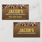 Firewood Business Card Visitenkarte (Vorne/Hinten)
