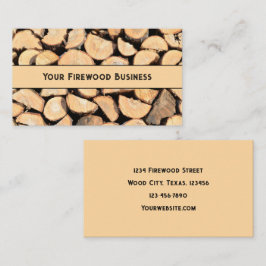 Firewood Cut Logs Visitenkarte