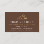 Firewood Delivery QR Code Visitenkarte (Vorderseite)