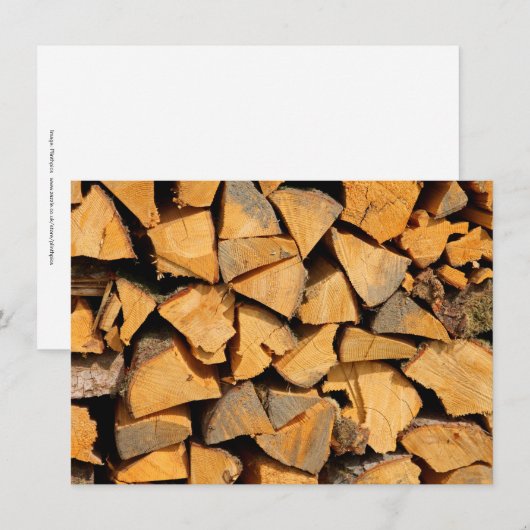 Firewood-Karte (Vorne/Hinten)