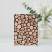 Firewood Logs      Postkarte (Stehend Vorderseite)