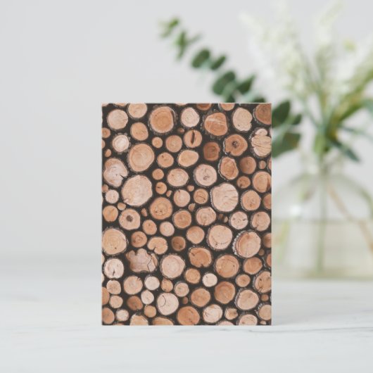 Firewood Logs      Postkarte (Stehend Vorderseite)