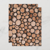 Firewood Logs      Postkarte (Vorne/Hinten)