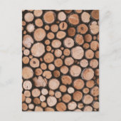 Firewood Logs Postkarte (Vorderseite)