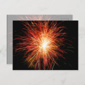 Firework 22 feiertagspostkarte (Vorne/Hinten)