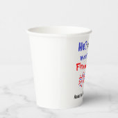 Firework American Gender Reveal Pappbecher (Rechts)