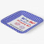 Firework American Gender Reveal Pappteller (Gewinkelt)