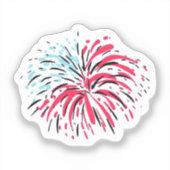 Firework Classic Aufkleber (Vorderseite)
