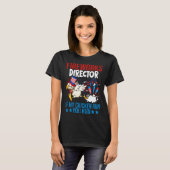 Firework Director Happy 4th Of July American Flag T-Shirt (Vorne ganz)
