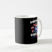 Firework Director I Run You Run 4th Of July Indepe Kaffeetasse (VorderseiteRechts)