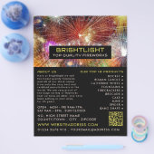 Firework Display, Fireworks Sales Flyer (Einzeln)
