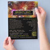 Firework Display, Fireworks Sales Flyer (Hand)