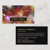 Firework Display, Fireworks Sales Visitenkarte (Vorne/Hinten)